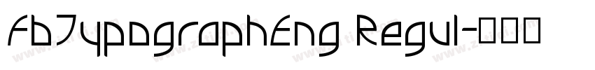 FbTypographEng Regul字体转换